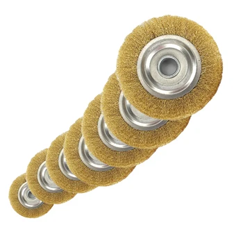 

1pc Soft Copper Wire Wheel Brushes For Metal Rust Removal Polishing Brush Rotary Brush For Mini Drill Rotary Tool