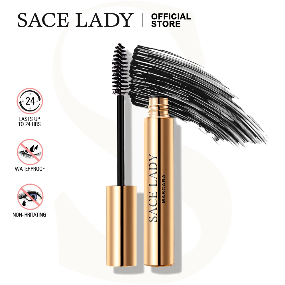 SACE LADY 4D Тушь для ресниц водостойкая длинная плотная волоконная наращивания Rimel