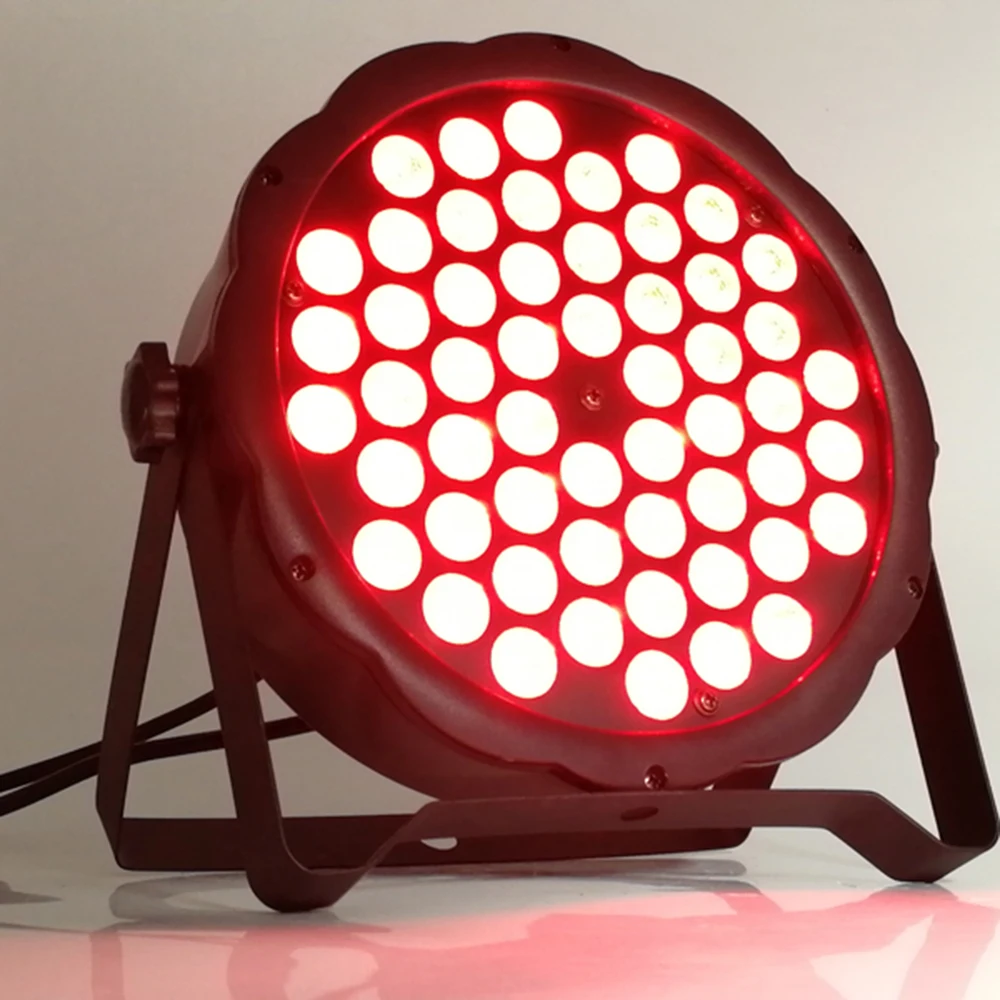 4 шт./54x3 Вт светодиодные лампы rgb 3 в 1 dmx512 flat par Профессиональное светодиодное