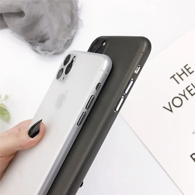 Lovebay ультра тонкий чехол для телефона для iPhone 11 11 Pro Max 7 8 6 6s Plus X XR XS Max Candy противоударный тонкий матовый жесткая задняя панель из поликарбоната