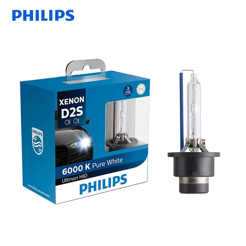 Philips D2S 85122W X 35W Xenon Ultinon HID 6000K холодный синий белый светильник Авто обновление