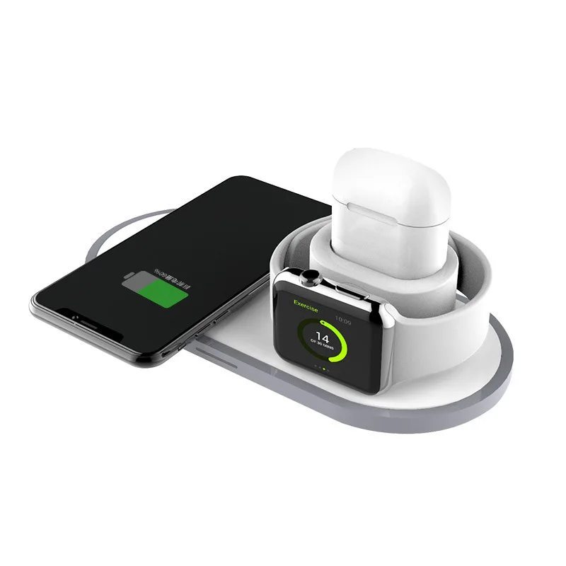 Hot Sales! 3 In 1 Wireless Charging Wireless Charger for Apple Watch Headset Three-in-one Wireless Charging Pad