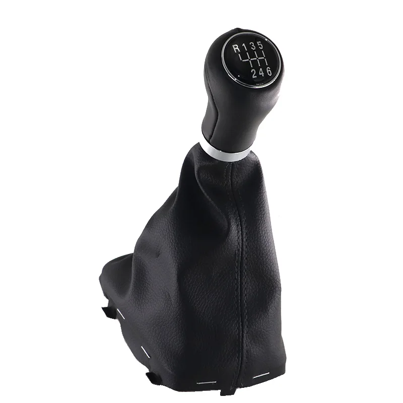 

Leather Car Shift Gear Knob Lever Gaitor Boot Cover For Audi A3 S3 8L 2001 2002 2003 decoration accessories