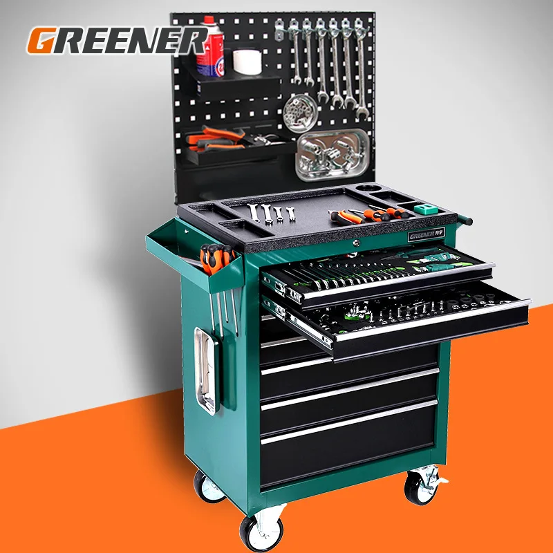 

Greenwood Auto Repair Handling Hardware Tool Cabinet 5-Tier 7-Layer Heavy Duty Drawer-type Turnover China Mobile Tool Trolley Cu