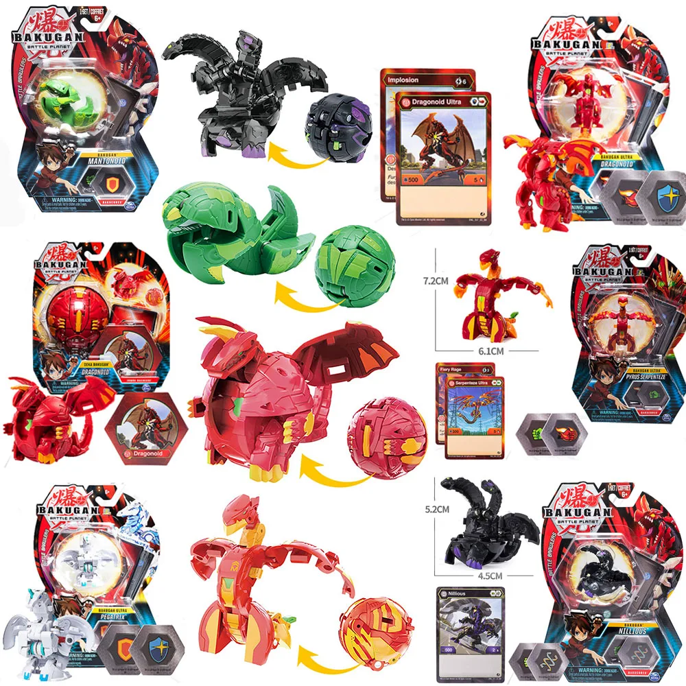 

Takara Tomy Toy BAKUGAN Battle Planet Dragonid Ball Arean Battle Brawlers Starter Pack Spining Top for Boy Kids Christmas Gifts