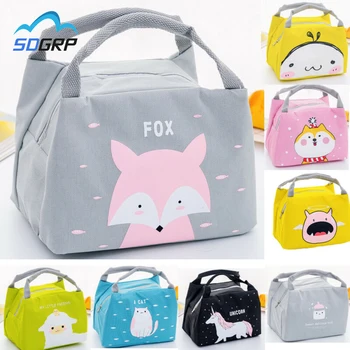 

Cartoon Cute Insulated Lunch Bag For Women Girl Kids Children Thermal Insulated Lunch Box Tote Food Picnic Bag Milk Bottle Bag