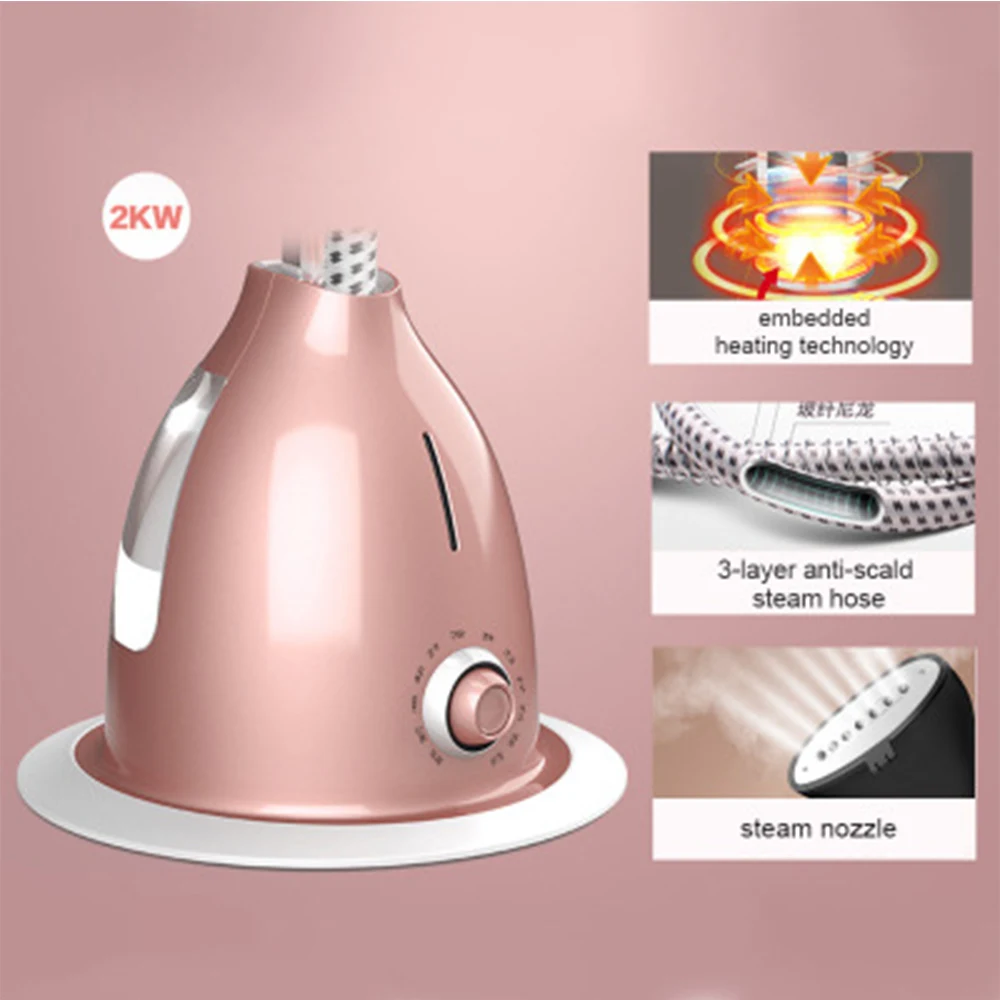 

Clothes Steamer Garment Steamers 2000W Handheld Portable Fabric Steam Heat Iron for Ironing Clothes for Home Household Fast Heat