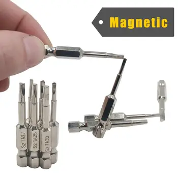 

Magnetic Durable Screwdriver Bits S2 Steel 1/4 inch Hex Shank Screwdriver Bit Set Strong Toughness Electric Hand Tool
