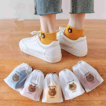 

10 Pairs Women Socks Summer Spring Autumn Winter Sock animal litter bear Boat socks Sweat Absorbing Deodorant Ankle Socks