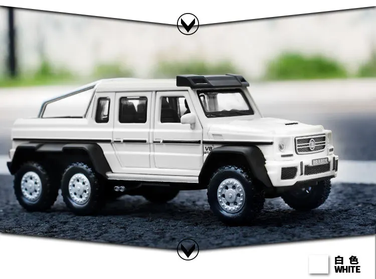 1:32 Высокая Имитация ben 6x6 сплав модель автомобиля детский звук и светильник внедорожник игрушечный автомобиль для детей Подарки