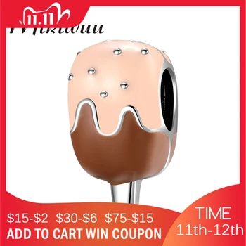 

Classic Chocolate Popsicles 925 Sterling Silver DIY Charms for Bracelet Making Mikiwuu Original Fine Jewelry Enamel Beads