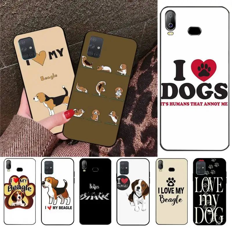 HPCHCJHM I love my Beagle Dogs Soft Silicone TPU Phone Cover For Samsung A10 A20 A30 A40 A50 A70 A71 A51 A6 A8 2018 | Мобильные