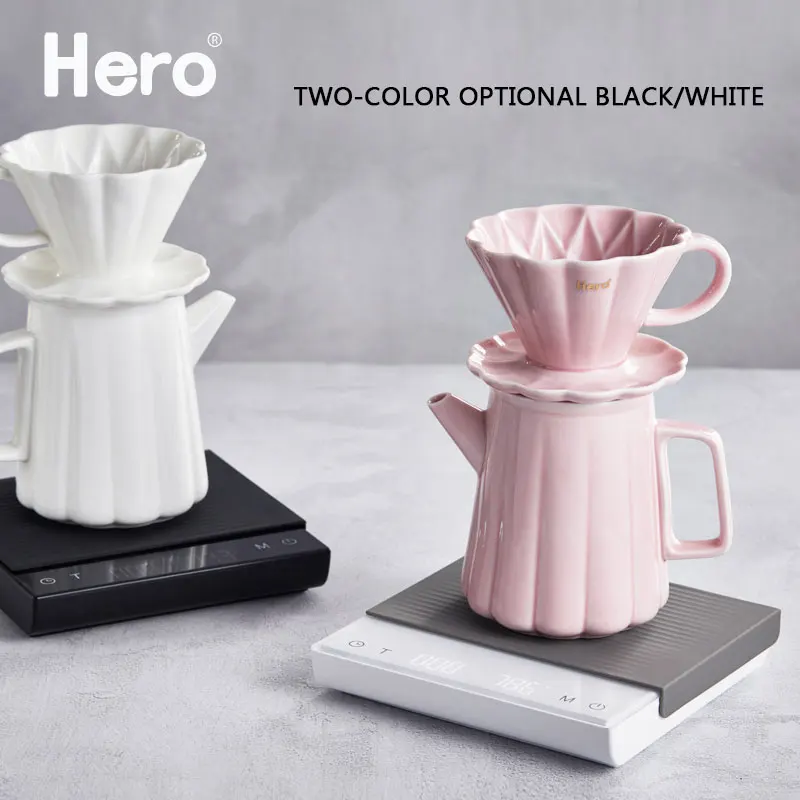 Hero Coffee Electronic Scales Pour Coffee Electronic Drip Coffees Scale With Timer 2kg/0.1g  LED Smart Kitchen Scale