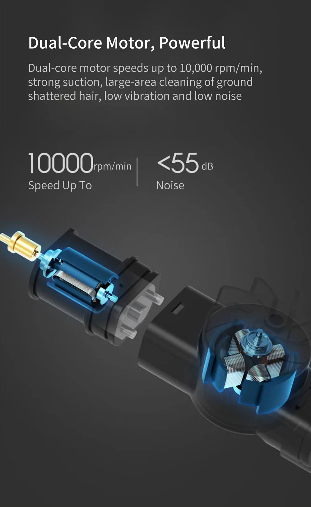 Xiaomi Rushan USB электрическая машинка для стрижки волос с коробкой для хранения Керамический Резак Триммер для волос для детей