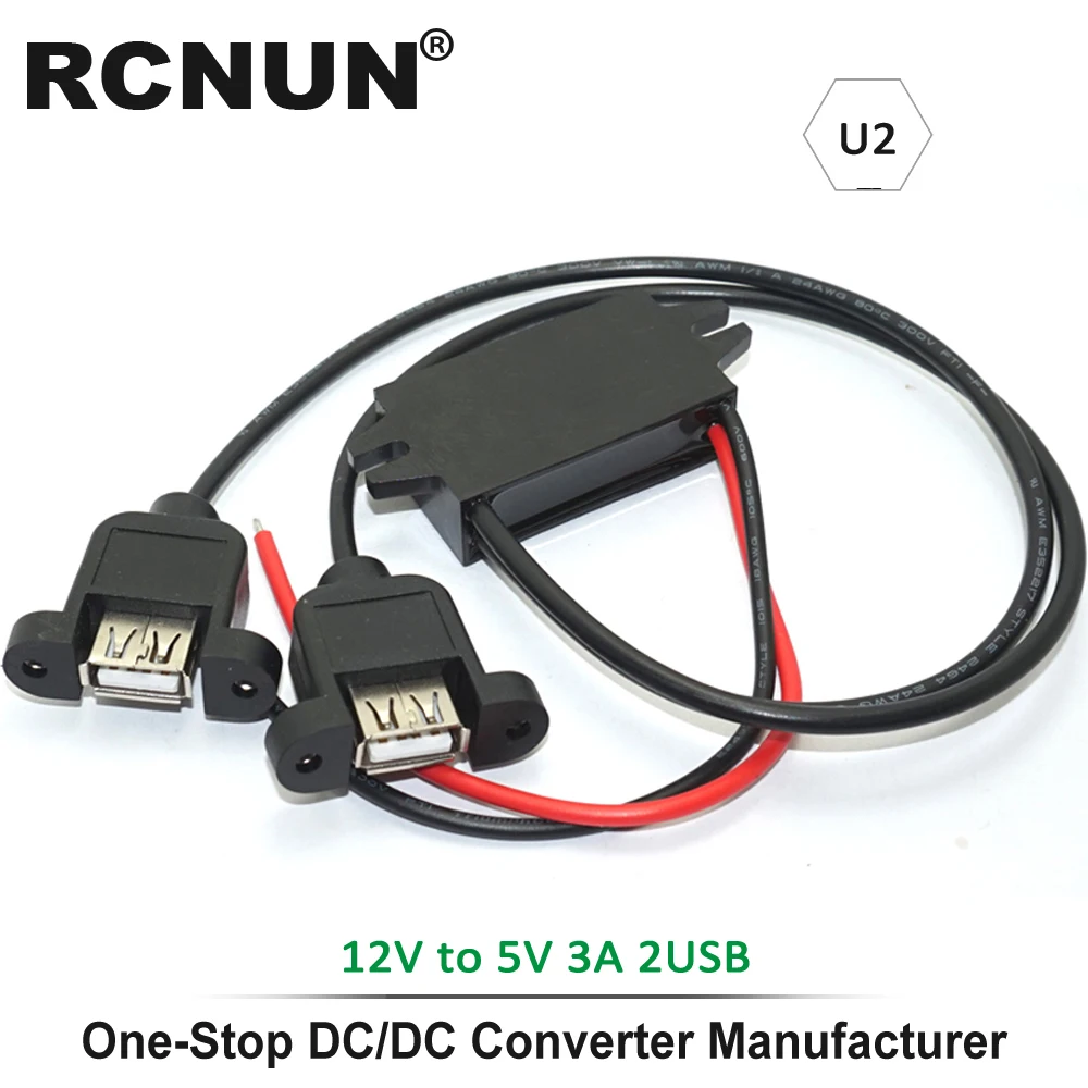 High Quality 12V 24V to 5V 3A 15W DC DC Converter Buck Module Power Supply  Regulator for Car Charger Dual USB Output - AliExpress
