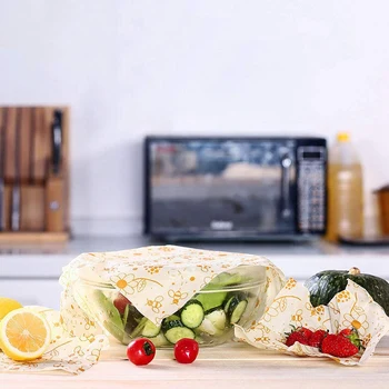 

HOT SALE Reusable Beeswax Wrap Food Storage + Reusable Produce Bag 8 Pack Eco-Friendly, Sustainable Sandwich Wrap Zero Waste Foo