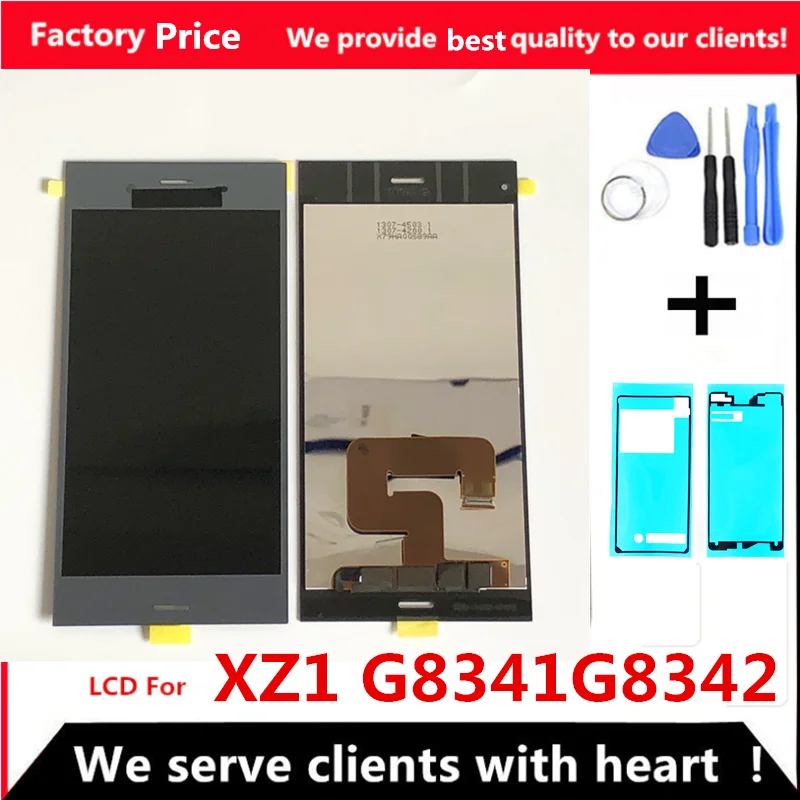ЖК-дисплей с тачскрином 5 2 &quotдля SONY Xperia XZ1 dual G8341 G8342 сменные детали ЖК-экран
