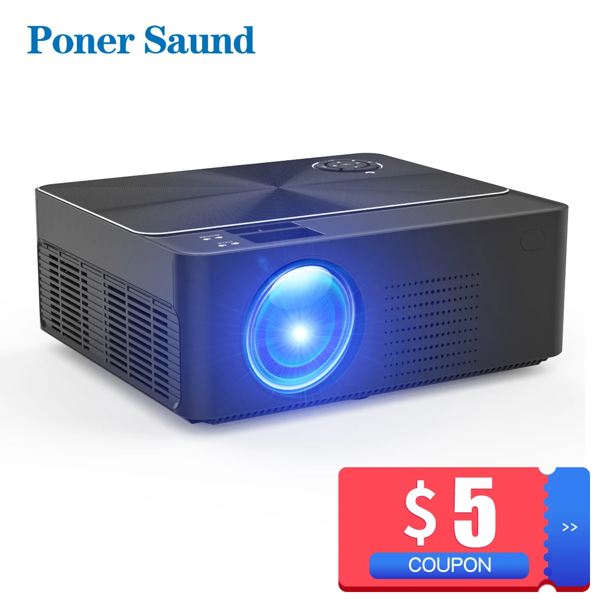 Poner Saund W2 HD мини-проектор Родной 1280X720P светодиодный проекторов на базе Android Wi-Fi
