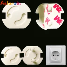 10 шт., европейская розетка, электрическая розетка, защита для детей, защита от ударов электрическим током, защита, Вращающаяся крышка