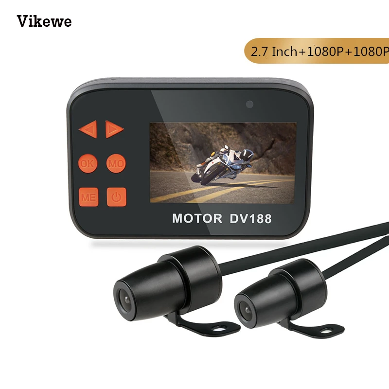 Видеорегистратор Vikewe для мотоцикла 2 7 дюйма 1080P DV188 | Автомобили и мотоциклы