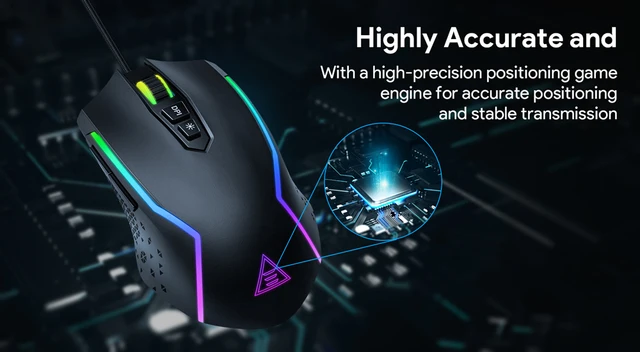 THE G-LAB Kult RADIUM - 4800 DPI Gaming mouse with high precision