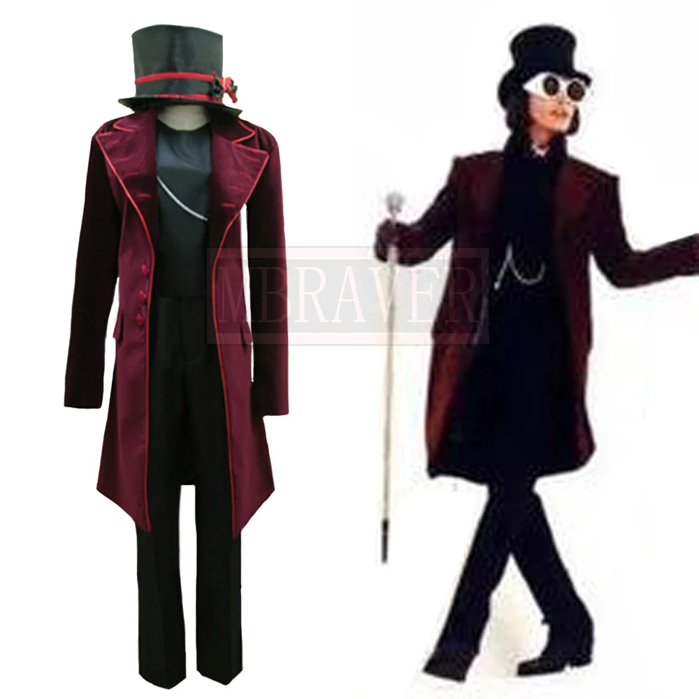 Charlie And The Chocolate Factory Johnny Depp Willy Wonka Cos Halloween Uniform Full Set Cosplay Costume Custom Made Any Size Movie Tv Costumes Aliexpress