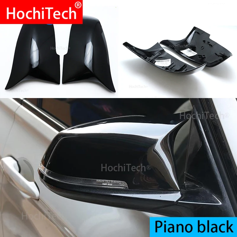 

For BMW i3 i3S series 2014-2018 Rear view mirror cover M3 M4 The same high quality bright black mirror cover