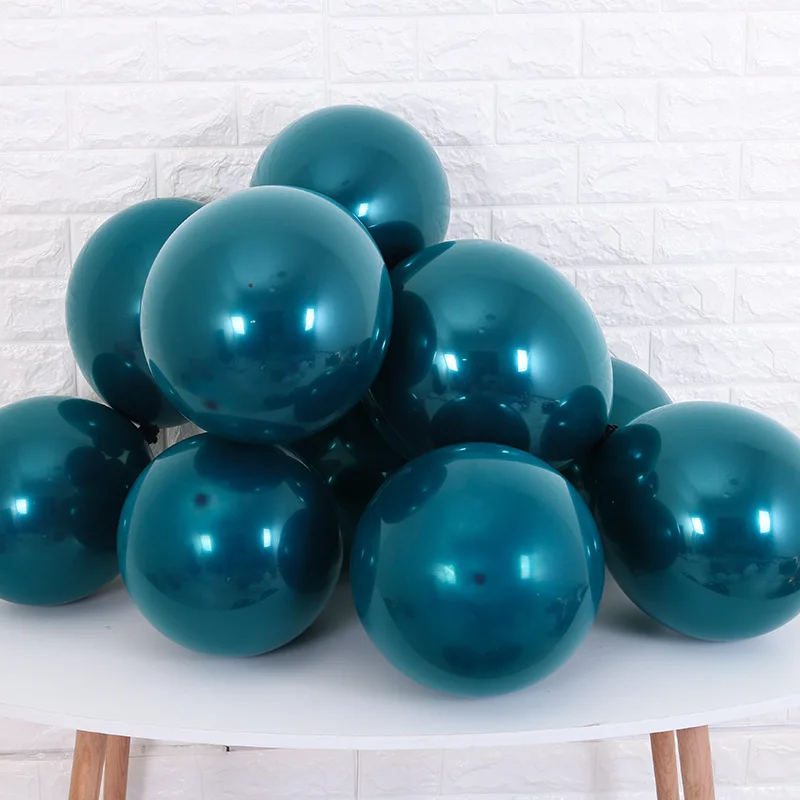 Темно-зеленый шар 50/100 шт 12 дюймов сине-зеленый лес латексные шары для вечеринки в стиле сафари День рождения украшения для детей и взрослых