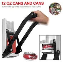 Пивная Жестяная Банка дробилка 12 унций открывалка для бутылок настенный инструмент для переработки с ручкой JS23