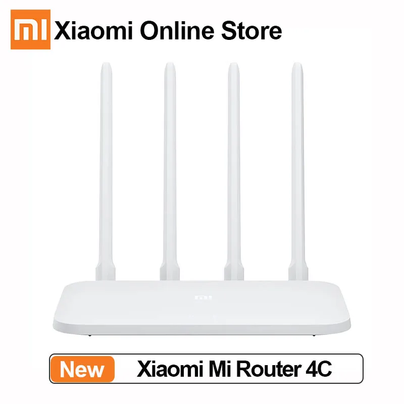 Роутер Xiaomi Mi Wifi 4C 64 RAM 802 11 b/g/n 2 4G 300 Мбит/с 4 антенны умное управление через