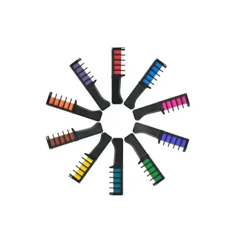 

Disposable hair dyeing stick 10 pcs mini hair dye comb temporary hair dye comb color mixing party supplies hair dye chalk