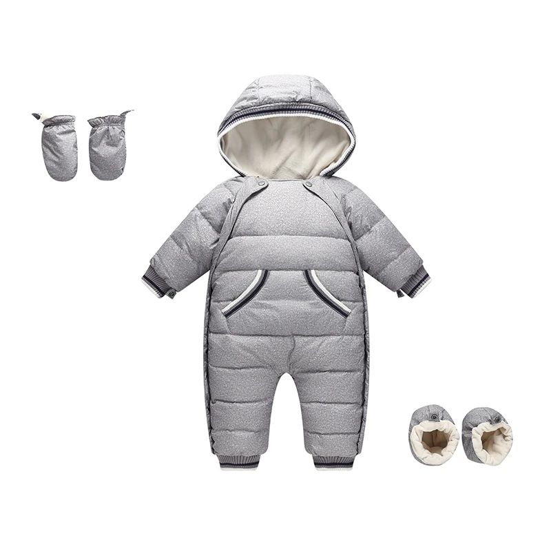 

Baby winter down jumpsuit Baby warm winter clothes Infant and children's duck down sleeping bag kids windproof down jackets 0-2T