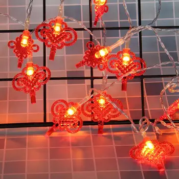 

Chinese Knot LED String Light Battery Powered Hanging Lamp for Chinese Spring Festival Decoration