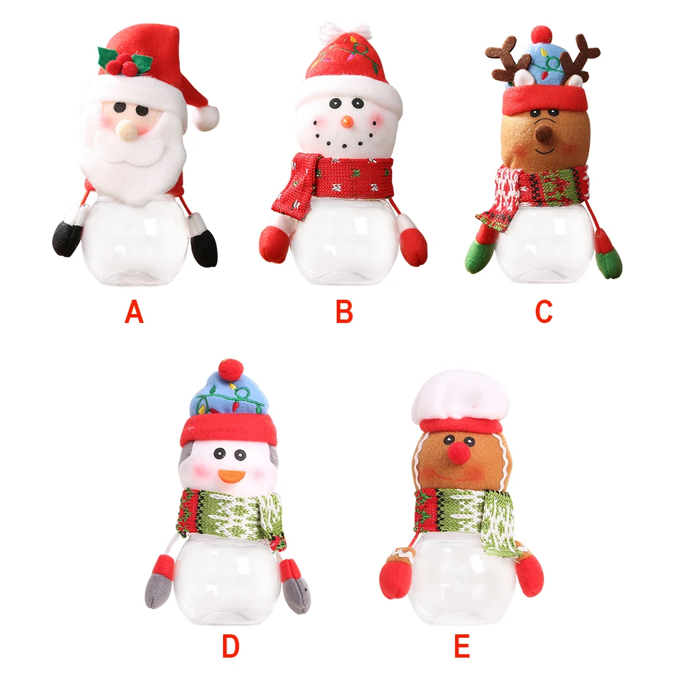 Gift Box Colorful Christmas Decorative Child Kids Festival Chocolates Santa Portable Candy Jar Storage Bottle Exquisite Biscuit