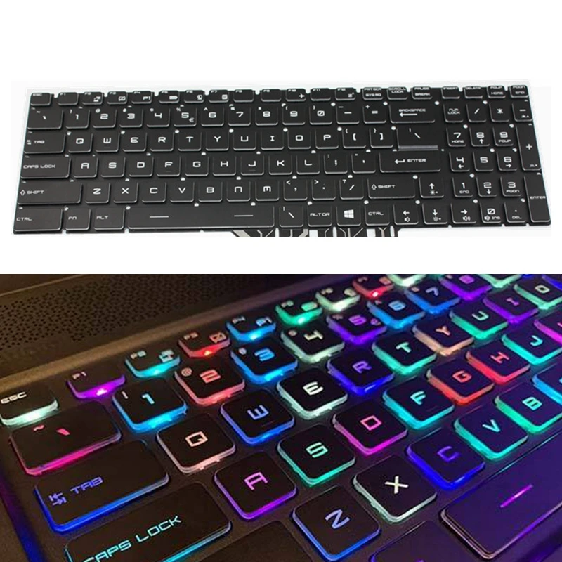 bouw Sortie Arthur Conan Doyle Per Key Rgb Backlit Full Kleur Engels Toetsenbord Voor Msi GE65 9SE GE75  Raider 8RE 8RF 8SE 8SF 8SG 9SG 9SE 9SF Kleurrijke Laptop Ons|Vervangende  toetsenborden| - AliExpress