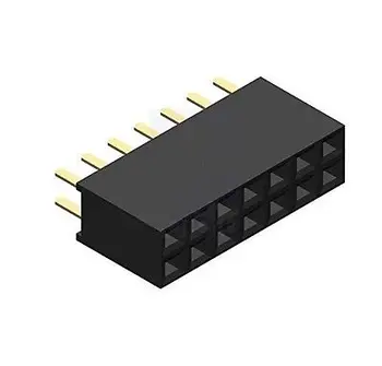 

50PCS 2x7 14 Pin 2.54mm Double Row Female Straight Header Pitch Socket Pin Strip diy electronics