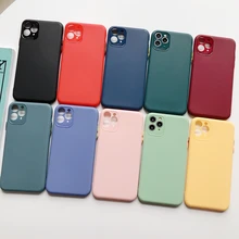 Colorful solid color mobile phone case for iPhone 6s 7 8 Plus 11Pro Max XS XR matte fine pore silicone protective case Colorful solid color mobile phone case for iPhone 6s 7 8 Plus 11Pro Max XS XR matte fine pore silicone protective case
