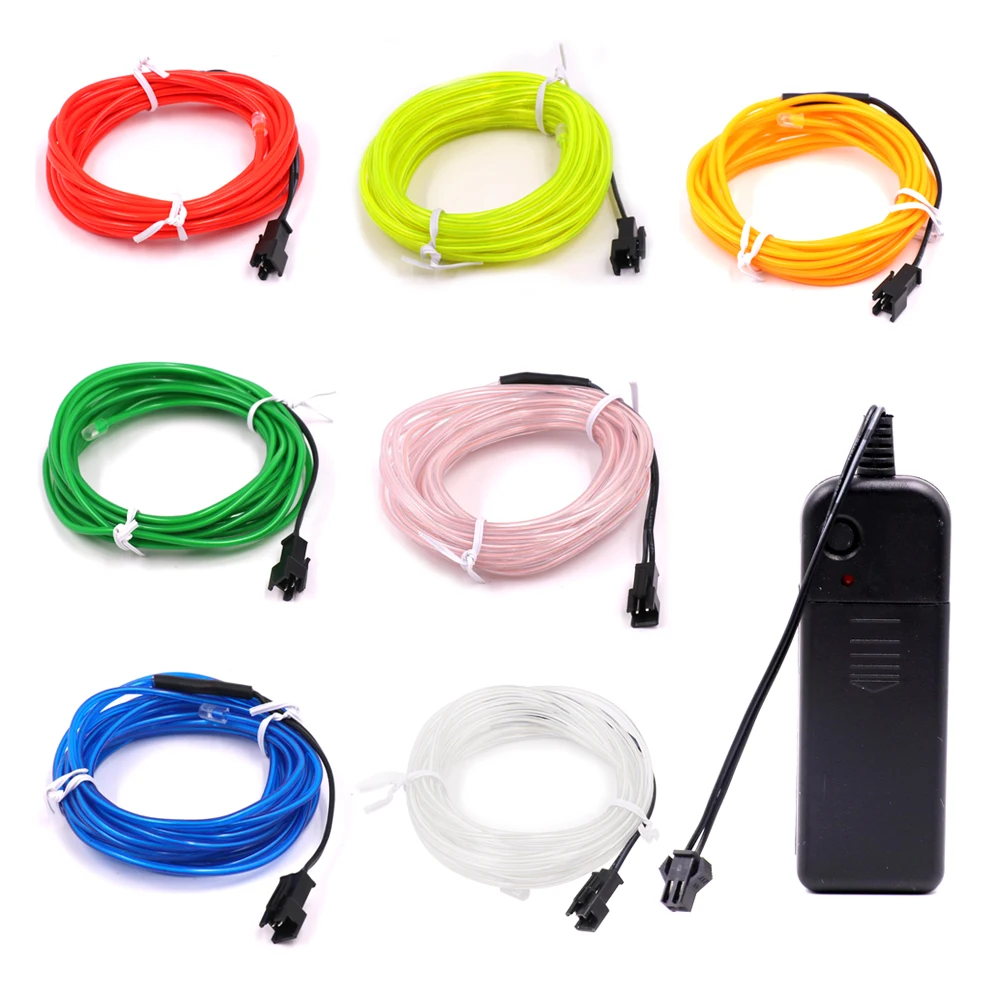 El Wire Lime Kit 10M - Ambient Light EL Wire fiberoptik med en