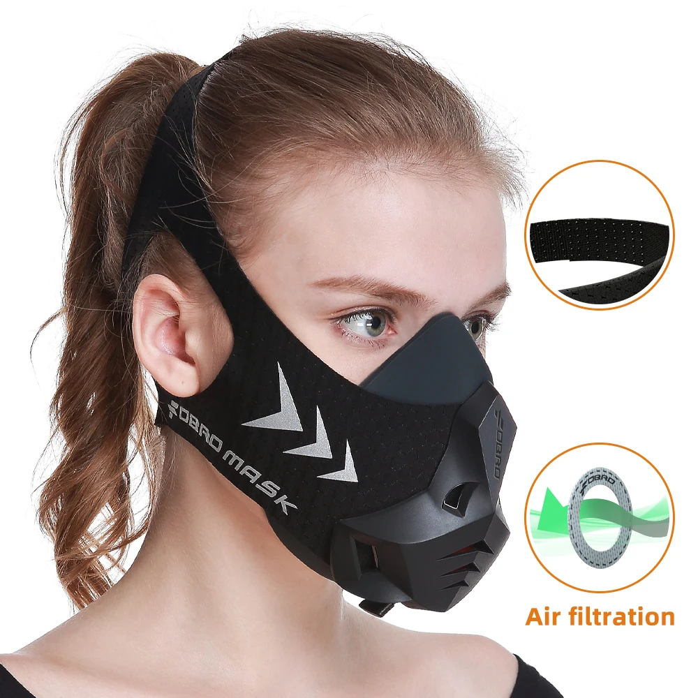 FDBRO новая спортивная маска Pro Phantom тренировочная Беговая Пылезащитная маска кардио высокая высота Защитная дыхательная тренировочная маска с воздушным фильтром