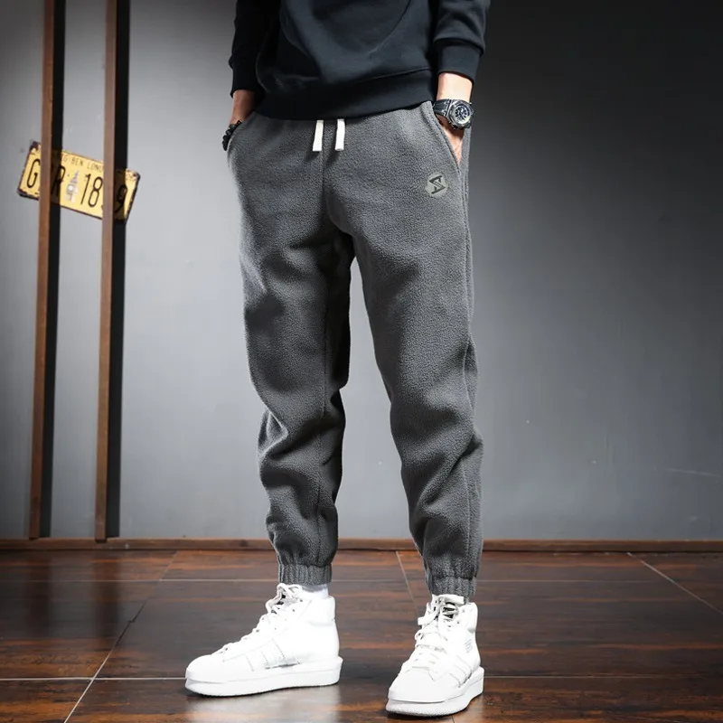 Fashion Baggy Sweatpants Men Casual Sport Pencil Pants Streetwear Joggers Tracksuit Gym Hip Hop Drawstring Sweat Trousers Fleece