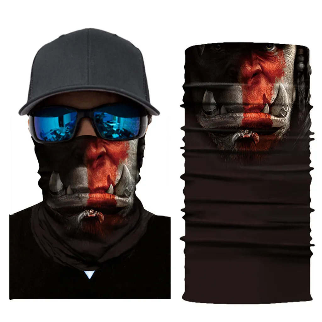 Теплый велосипедный Байкерский шарф, Ветрозащитная маска для лица, лыжный шарф, маска для лица, Вечерние Маски на Хэллоуин, Теплые маски для защиты от солнца