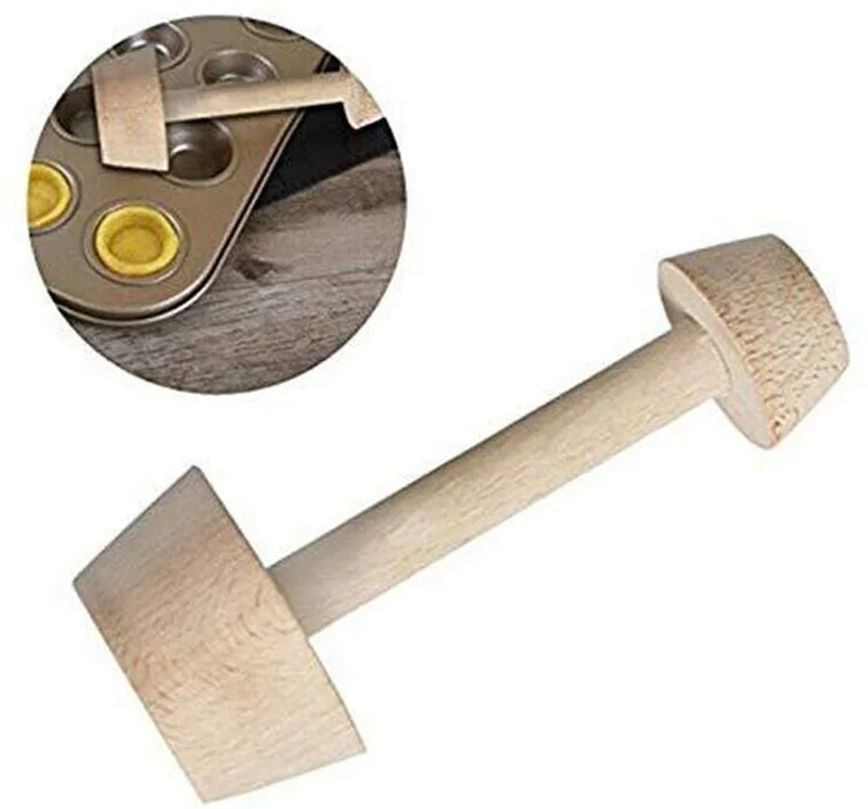 Деревянный инструмент для выпечки яиц переносной двухсторонний