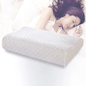 

White Bubble Wave Memory Pillow Slow Rebound Memory Cotton Pillow Neck Care Memory Pillow Core Gift
