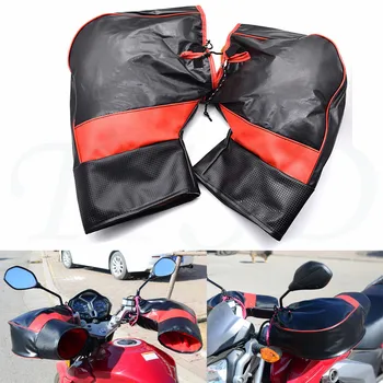 

Motorcycle handlebar set winter warm thick warm leather windproof waterproof moto gloves for Yamaha kawasaki Honda Suzuki BMW