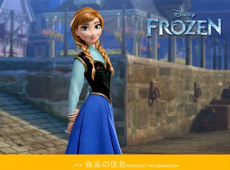 Anime Movie Froze-Elsa and Anna costume Snow Queen Cosplay Dresses for Women Halloween Costume Performance Party