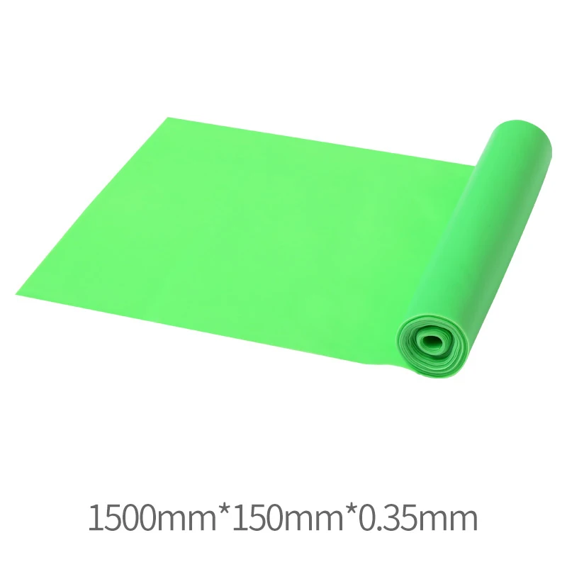 Green 1.5m 79/59 дюймов, эластичная лента для занятий йогой, фитнес-экспандер, растягивающийся пояс, резинки для занятий спортом - Цвет: Green 1.5m