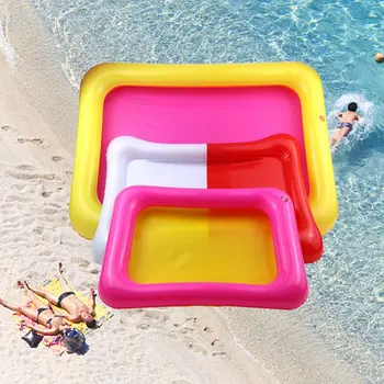 

Inflatable Sand Tray Castle Mobile Table PVC Sandbox Sensory Tray Funny Indoor Play Toys Pool Tray for Children Random Color