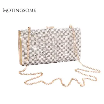 

Lady Evening Bag Bling Diamonds Minaudiere Women Chain Crossbody Day Clutches Female Wedding Highlights Purse Clutch Bags 2019