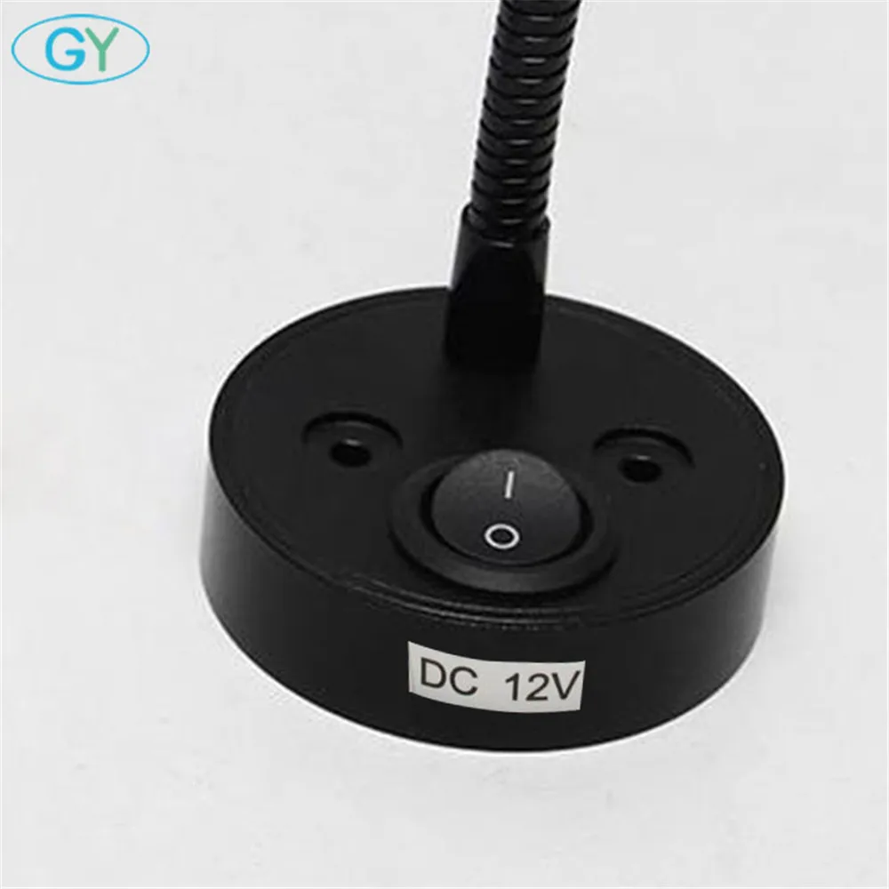 Светильник для чтения Gooseneck RV 12V 3W прикроватный настенный светильник с