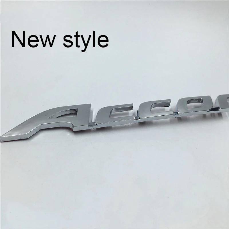 Буквенная Эмблема для Honda Fit Accord Civic CR-V City VTi-S VTIS автомобильный Стайлинг переоборудование багажника логотип наклейка замена аксессуар - Цвет: New Accord
